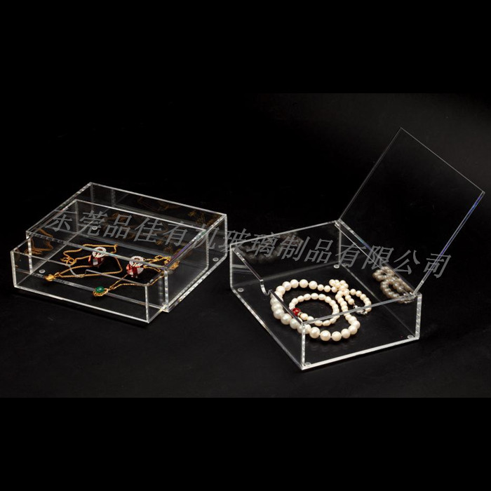 透明亞克力收納盒 翻蓋亞克力收納盒 定制亞克力首飾、化妝品