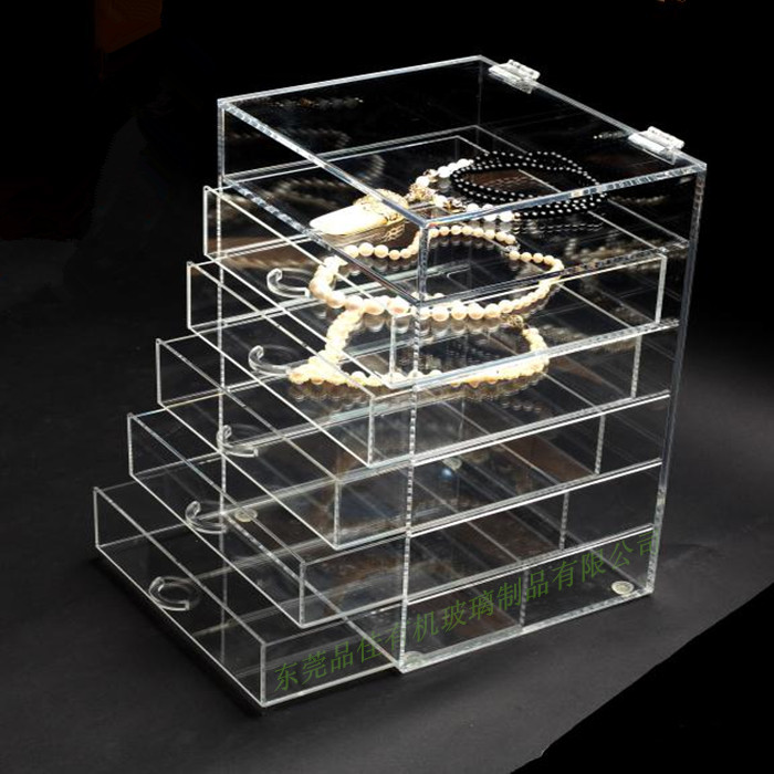 亞克力首飾收納盒 透明亞克力首飾