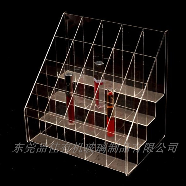 東莞有機玻璃展示架 透明梯形亞克力展示架 定制亞克力展示架