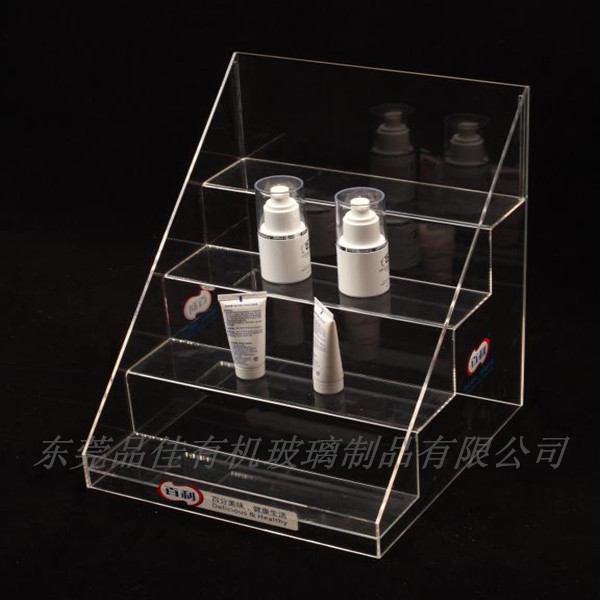 東莞有機(jī)玻璃展示架 透明梯形亞克