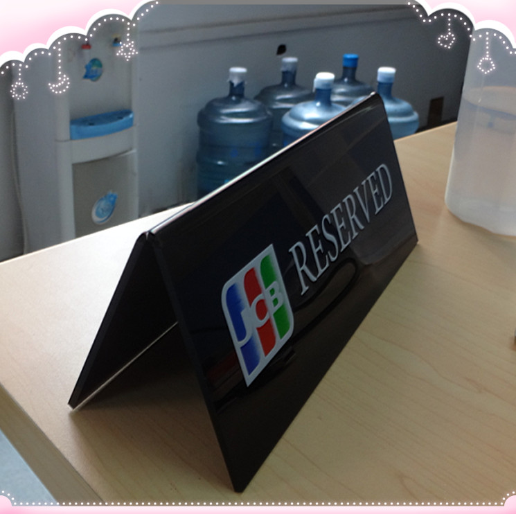 黑色亞克力臺卡 絲印亞克力臺卡 